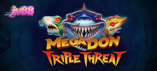 Visual bawah laut yang menampilkan predator laut dalam di slot Mega Don Triple Threat